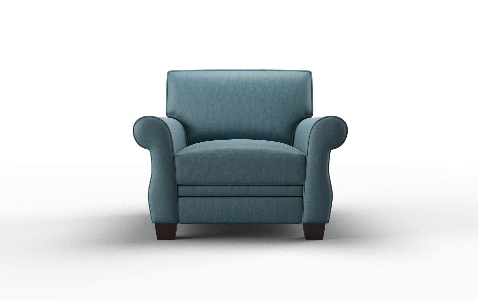 Rome Cosmo Teal Chair espresso legs 1