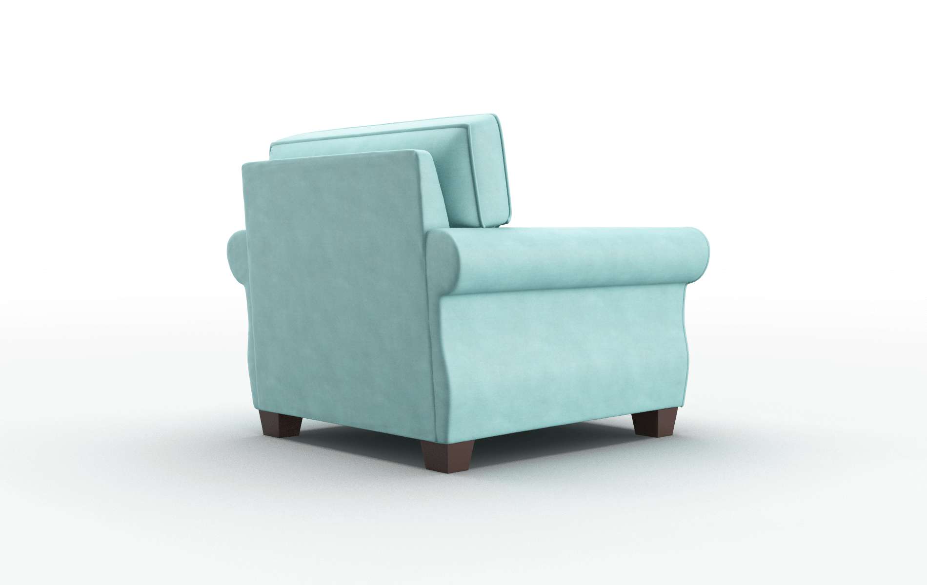 Rome Curious Turquoise Chair espresso legs 5
