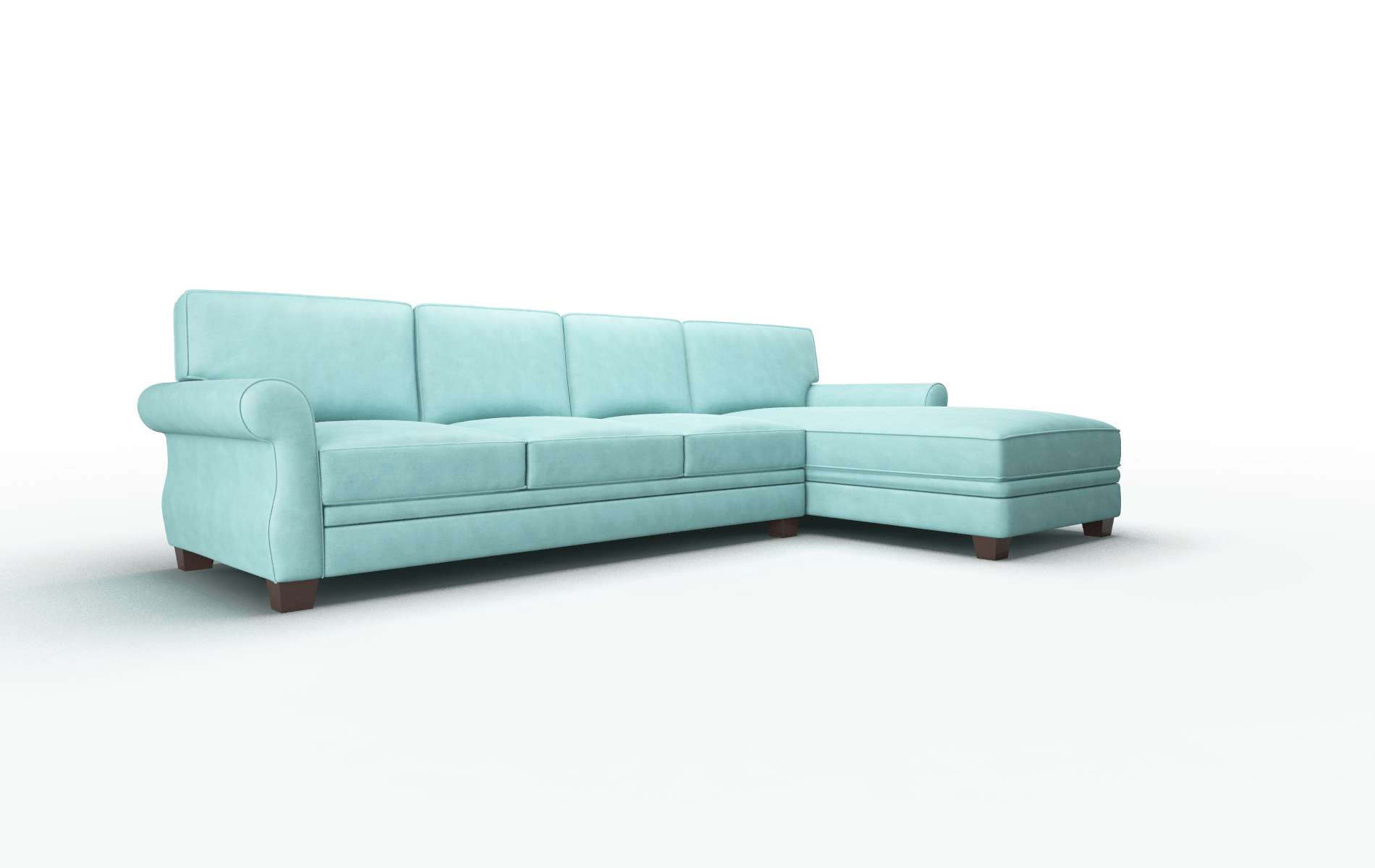 Rome Curious Turquoise Panel espresso legs 2