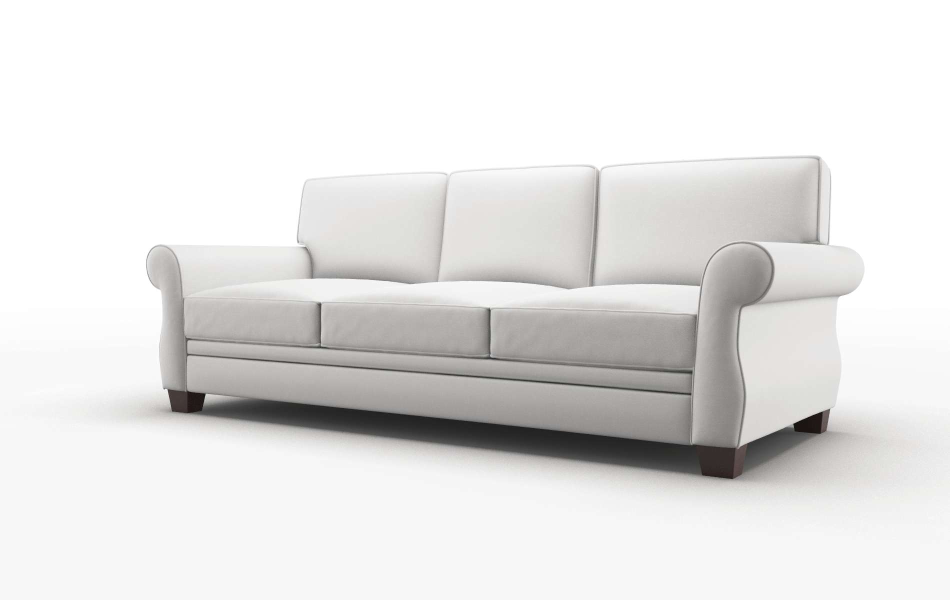 Rome Dawson Platinum Sofa espresso legs 4