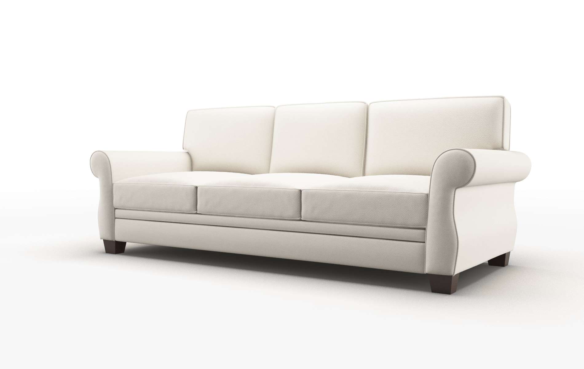 Rome Dawson Sand Sofa espresso legs 4