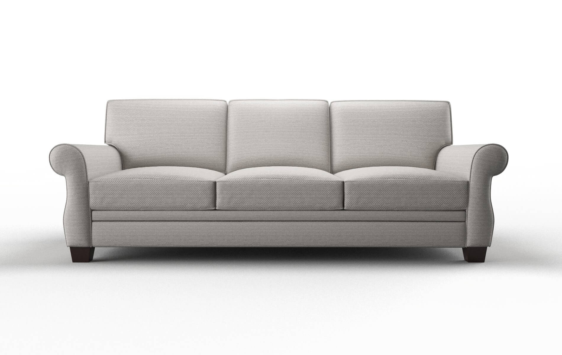 Rome Derby Grey Sofa espresso legs 1