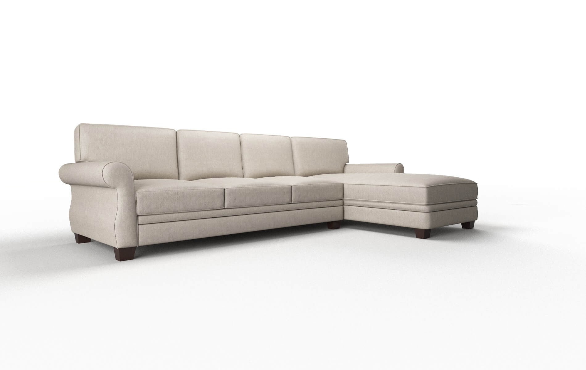 Rome Derby Linen Panel espresso legs 2