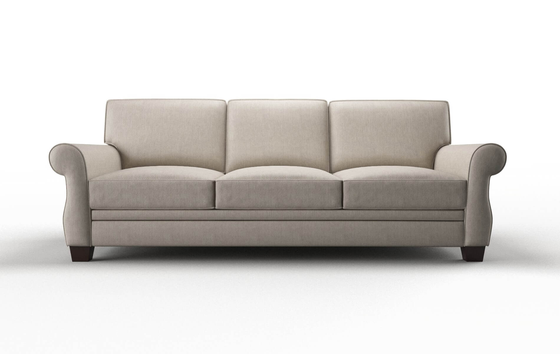 Rome Derby linen Sofa Espresso Legs  1