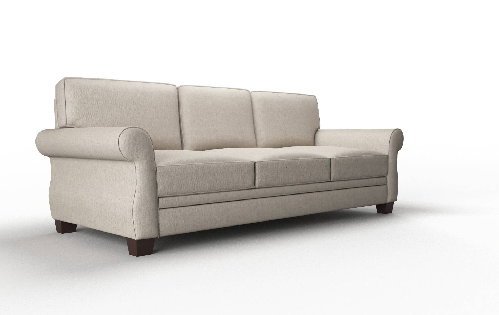 Rome Derby Linen Sofa espresso legs 2