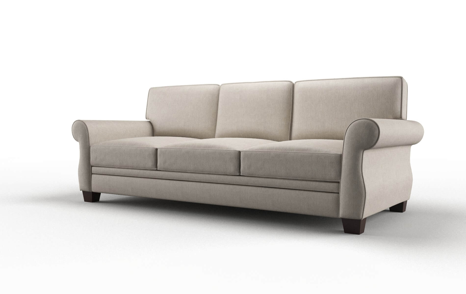 Rome Derby Linen Sofa espresso legs 4