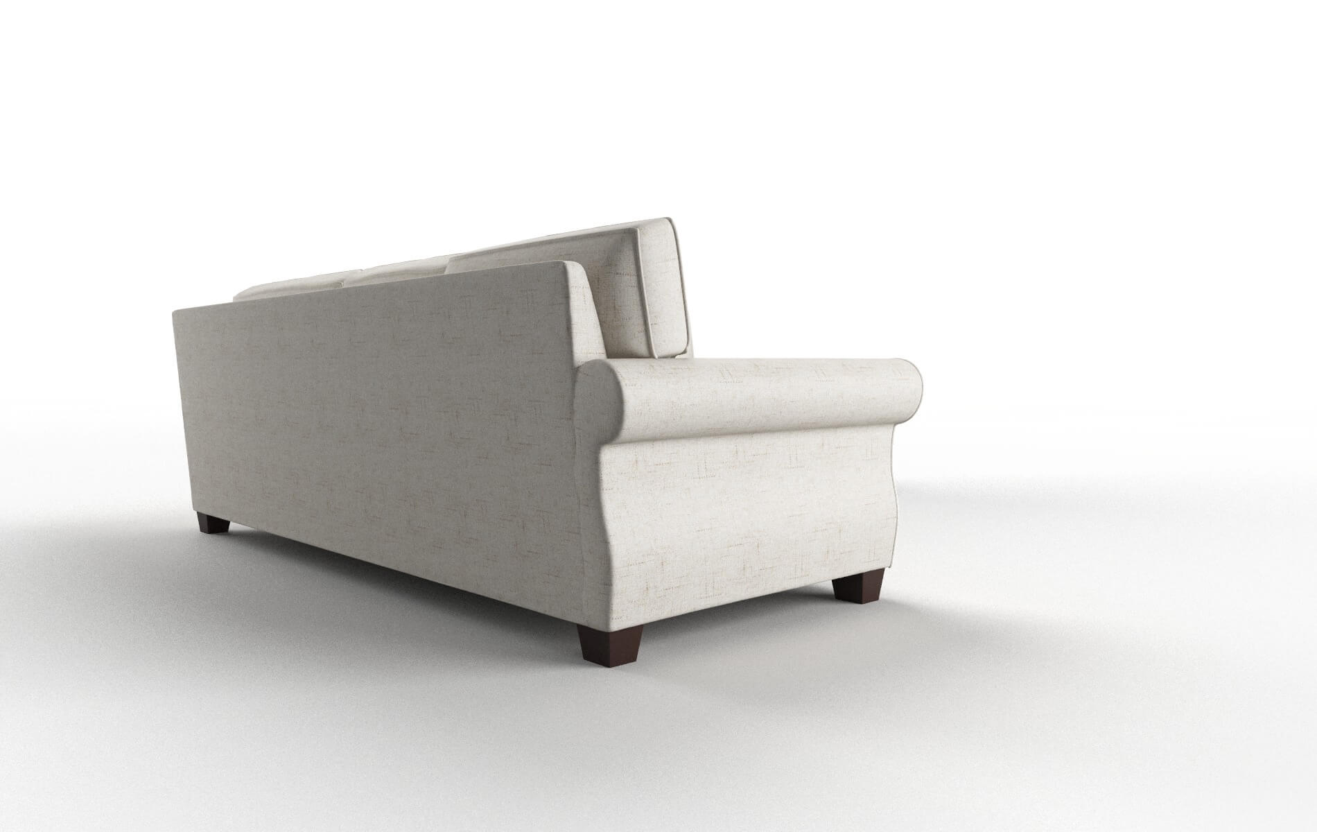 Rome Derby Taupe Sectional espresso legs 3