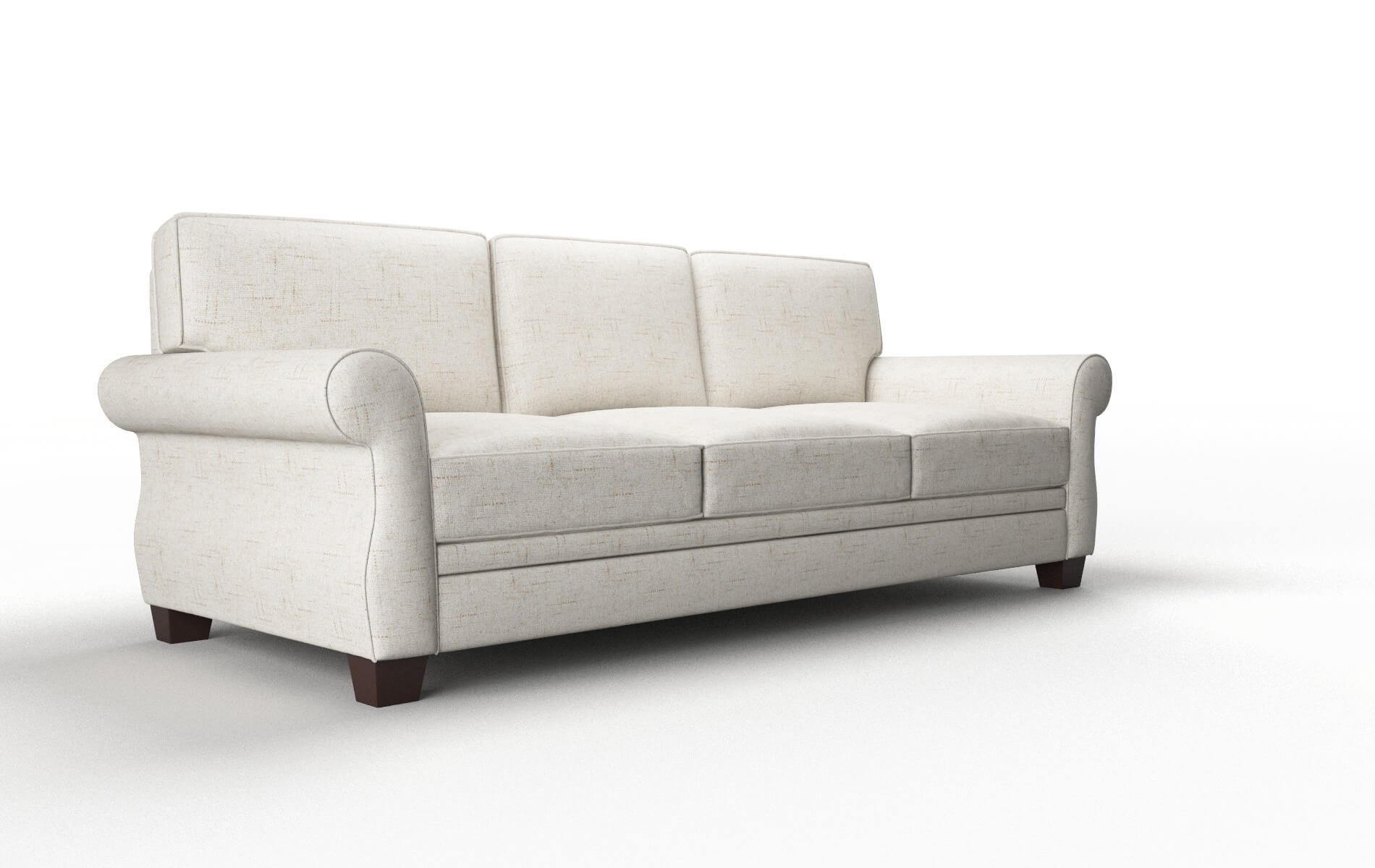 Rome Derby Taupe Sofa espresso legs 2