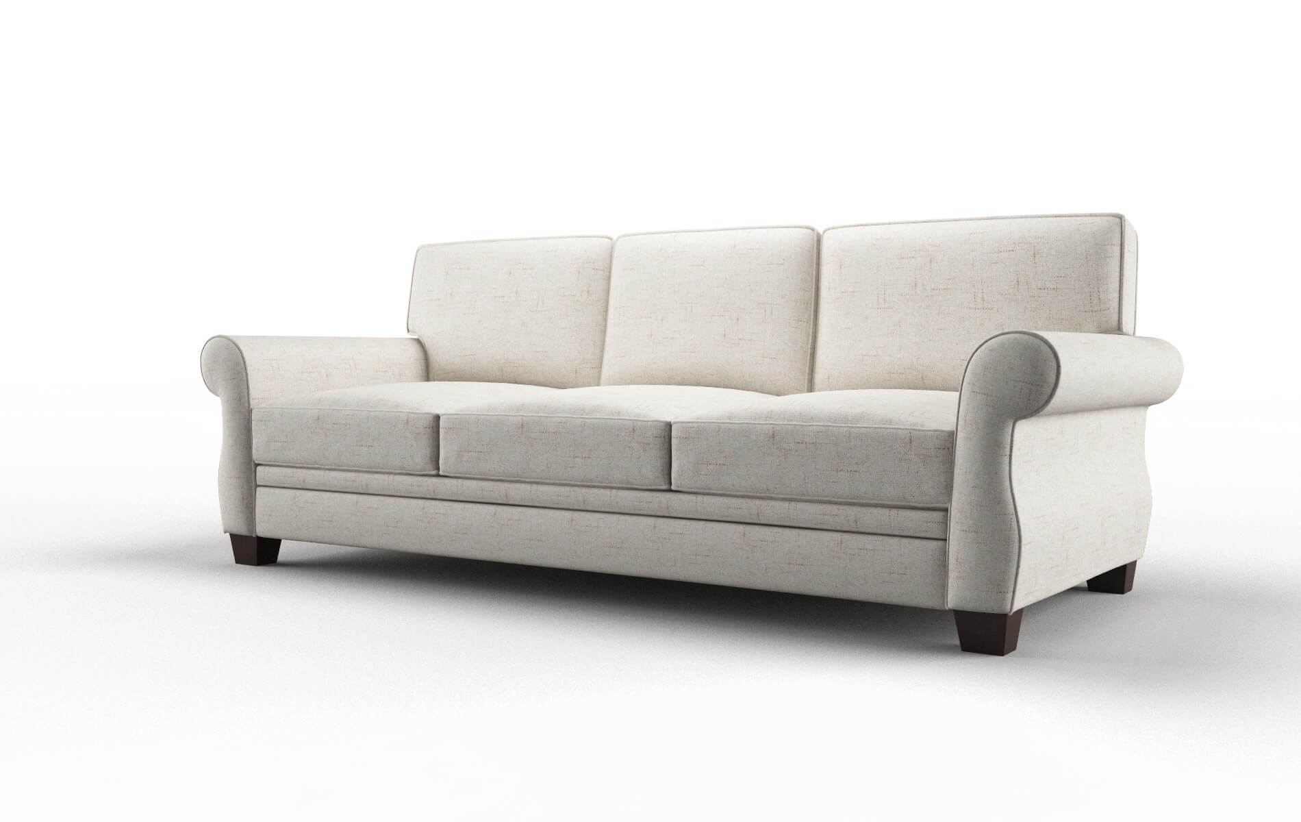 Rome Derby Taupe Sofa espresso legs 4
