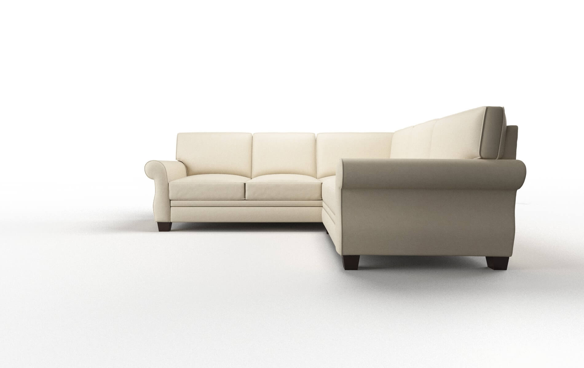 Rome Dream_d Almond Sectional espresso legs 5