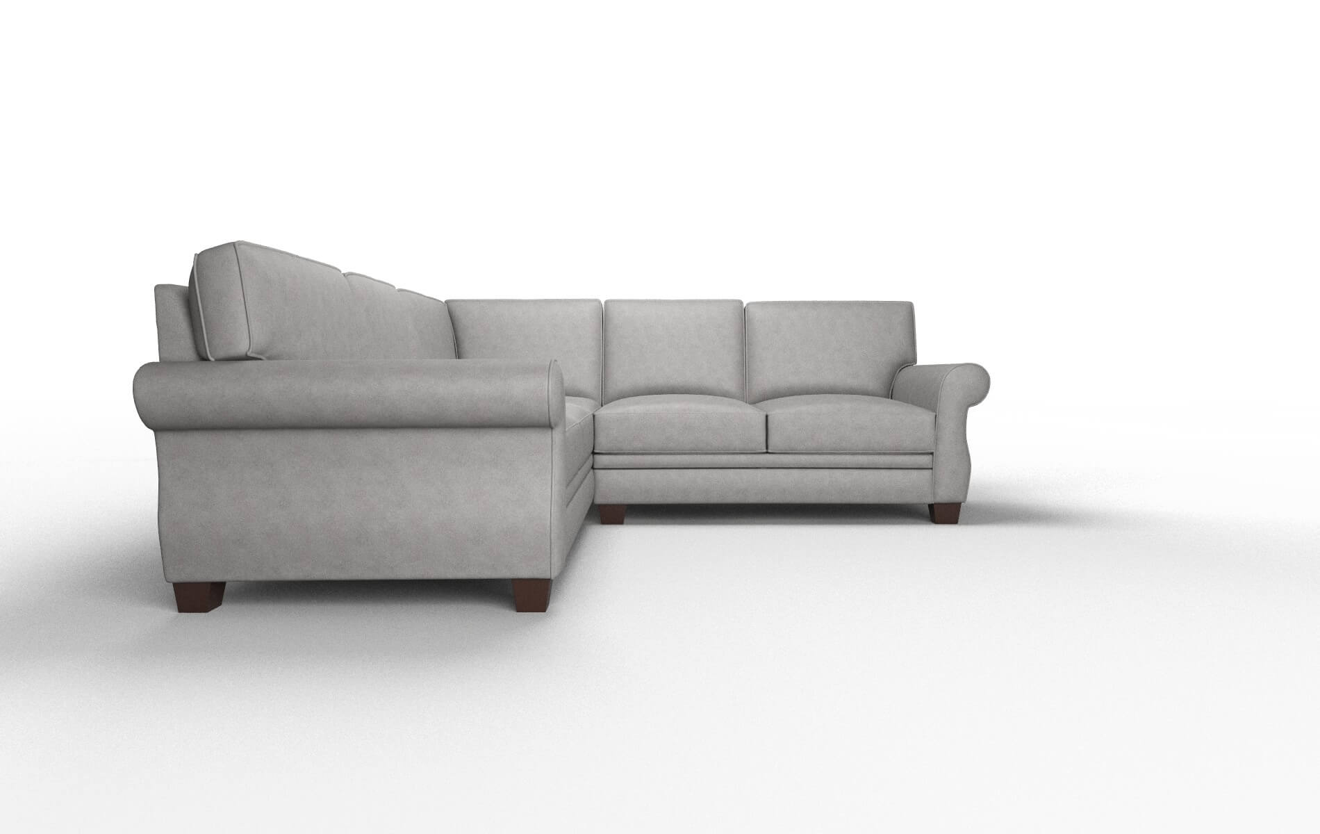 Rome Dream_d Charcoal Sectional espresso legs 2