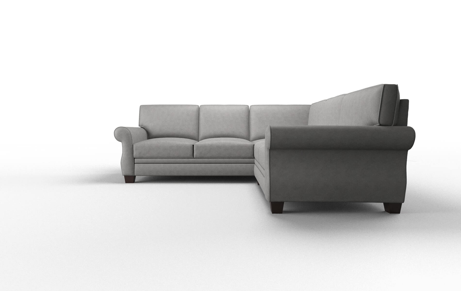 Rome Dream_d Charcoal Sectional espresso legs 5