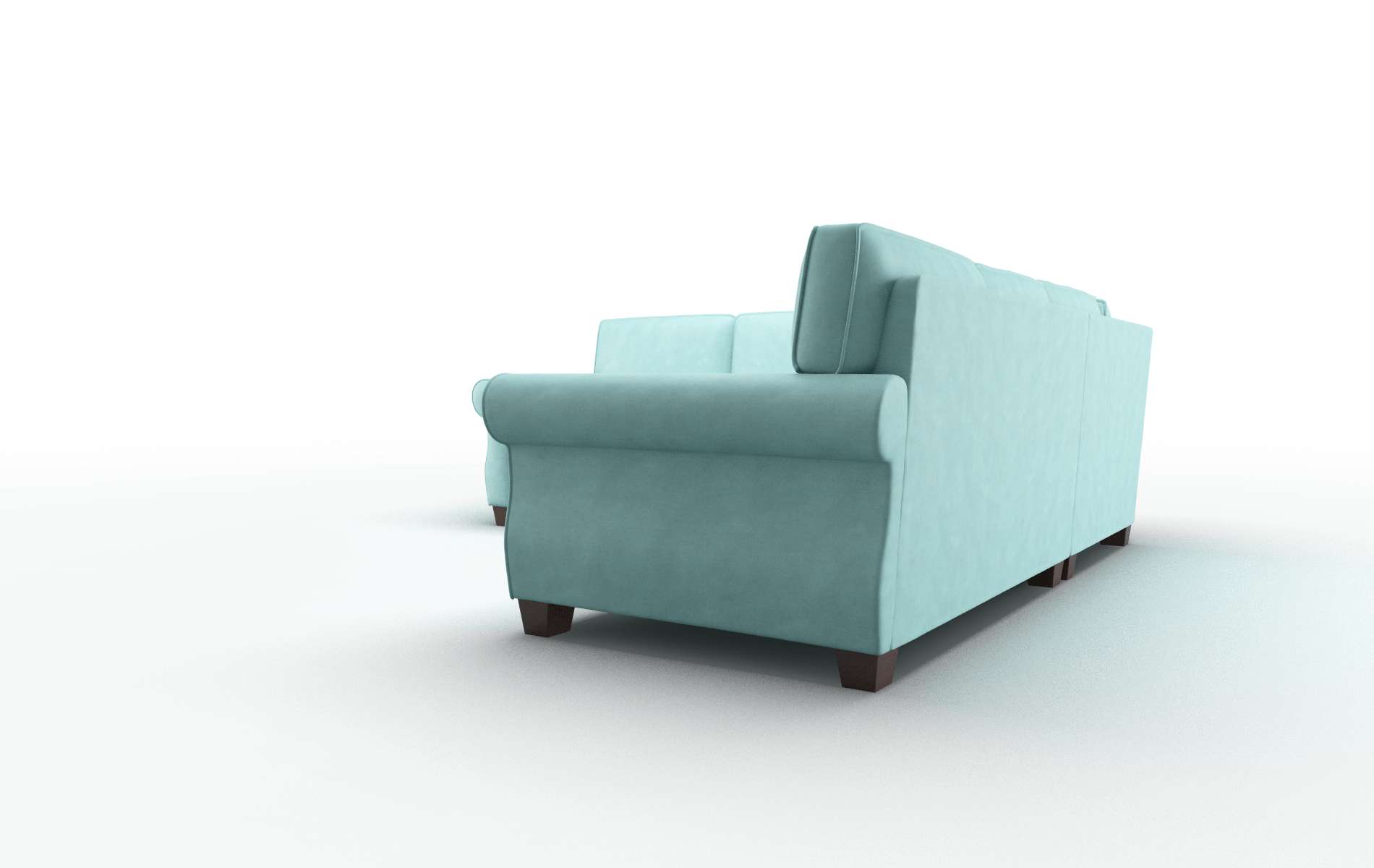 Rome Dream_d French_blue Sectional espresso legs 4