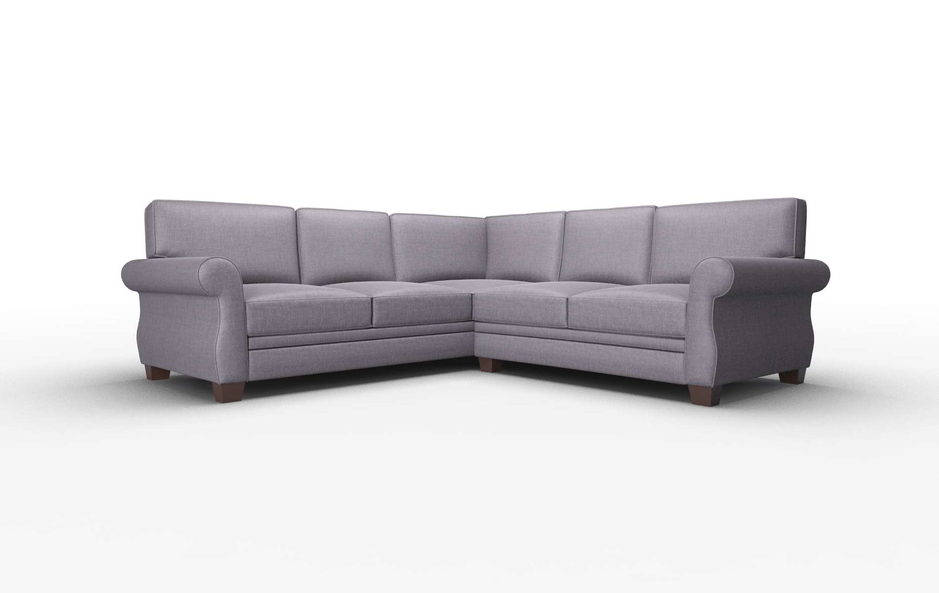 Rome Durham Ink Sectional espresso legs