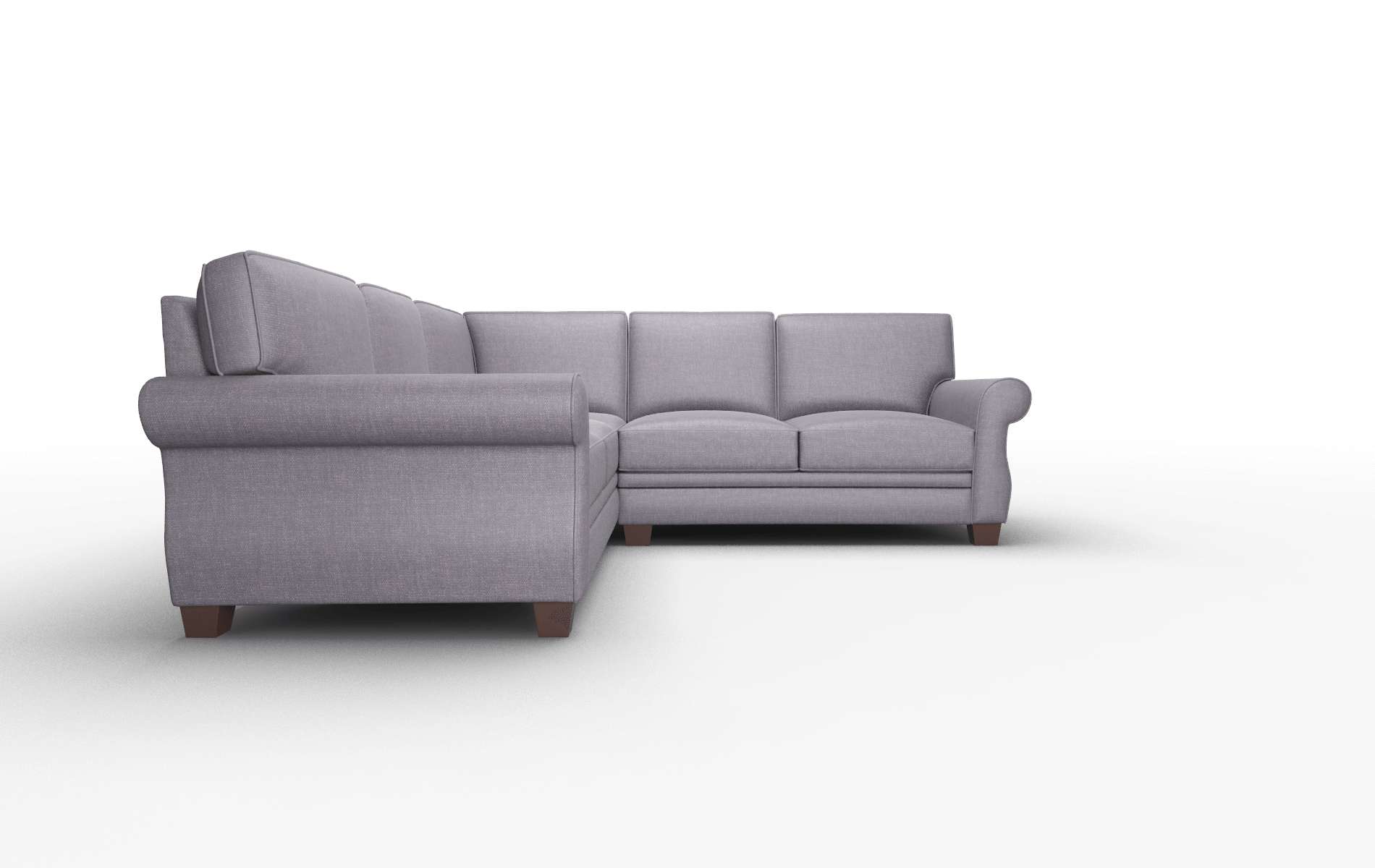 Rome Durham Ink Sectional espresso legs 2