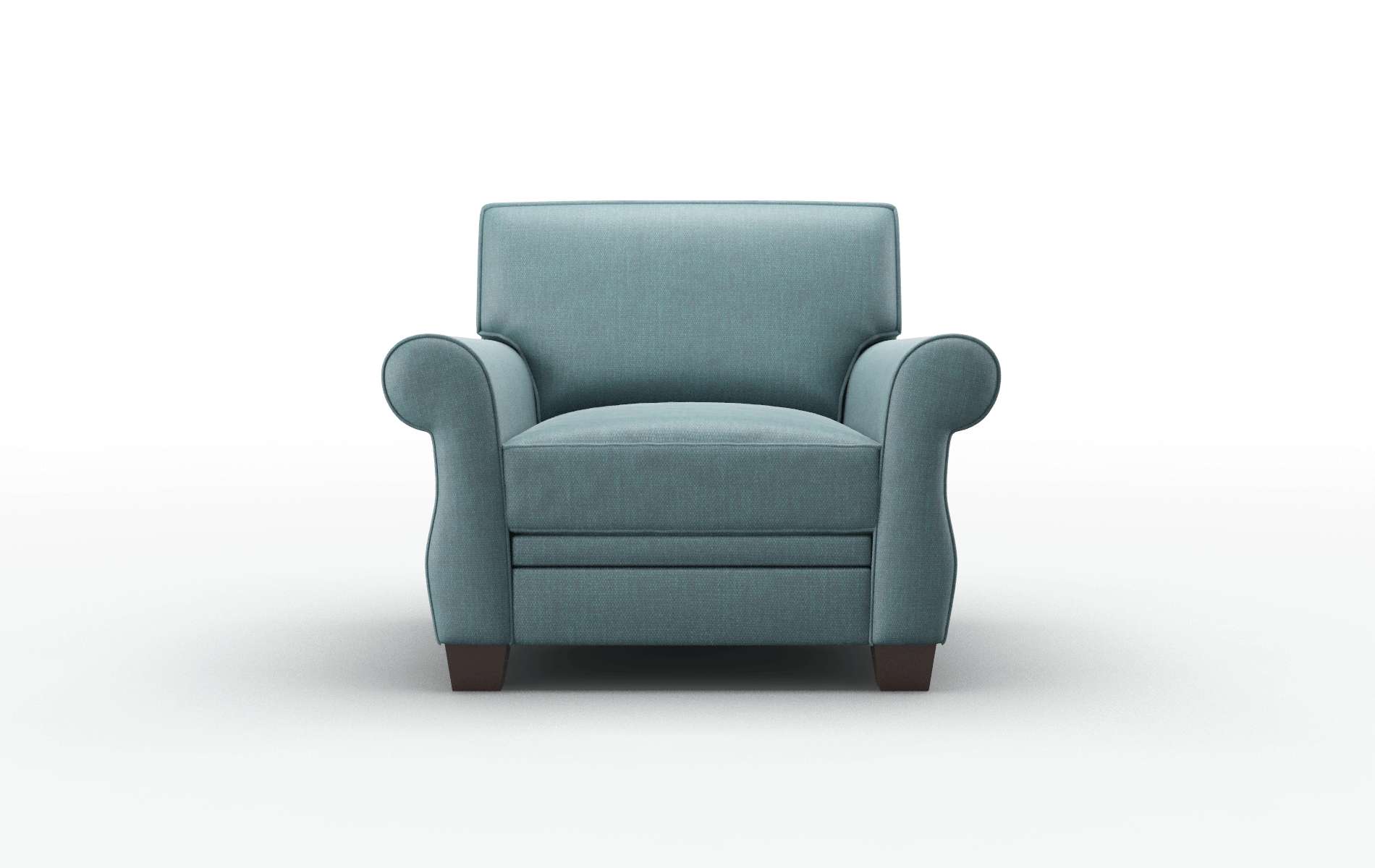 Rome Elliot Teal Chair espresso legs 1