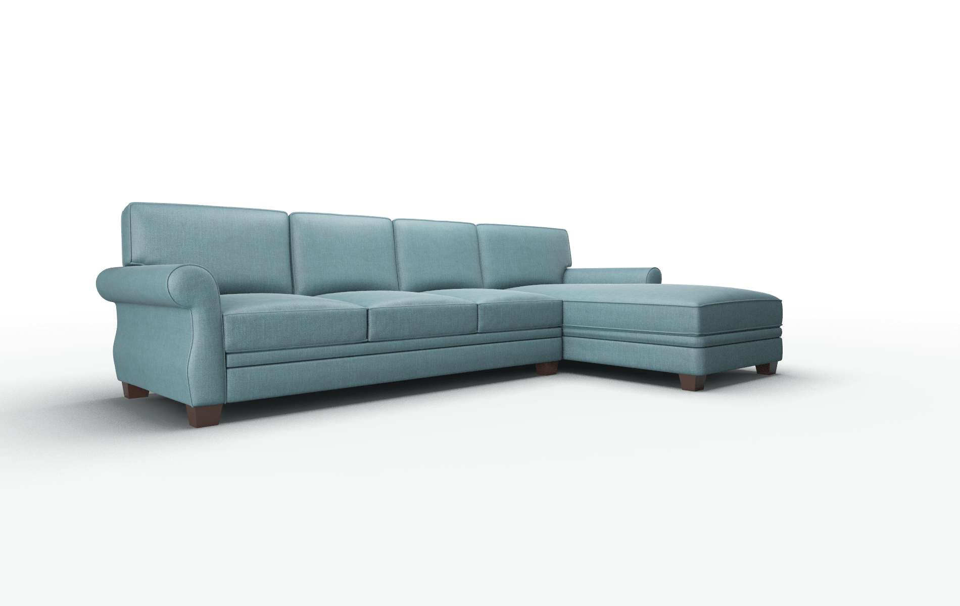 Rome Elliot Teal Panel espresso legs 2