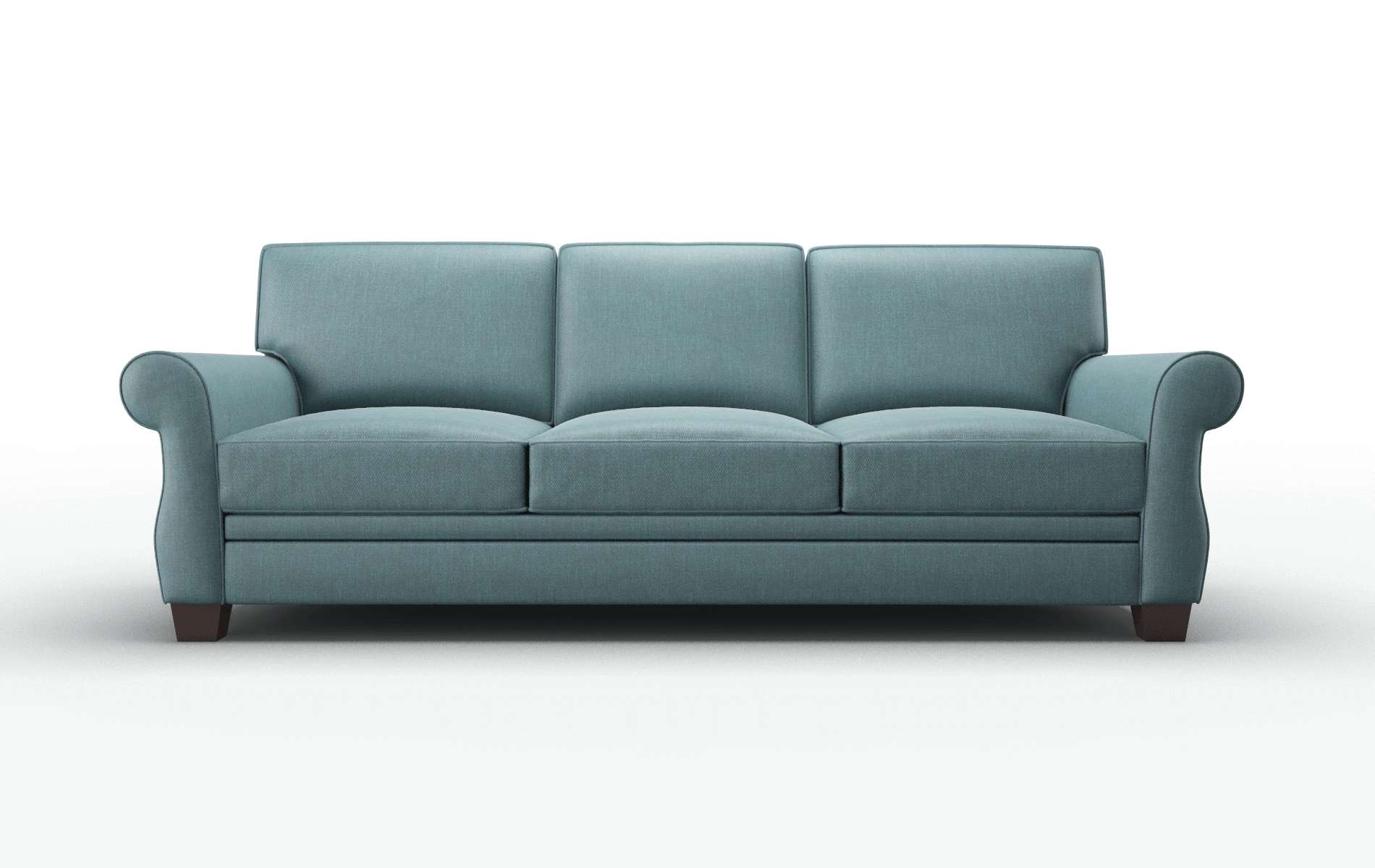 Rome Elliot Teal Sofa espresso legs 1