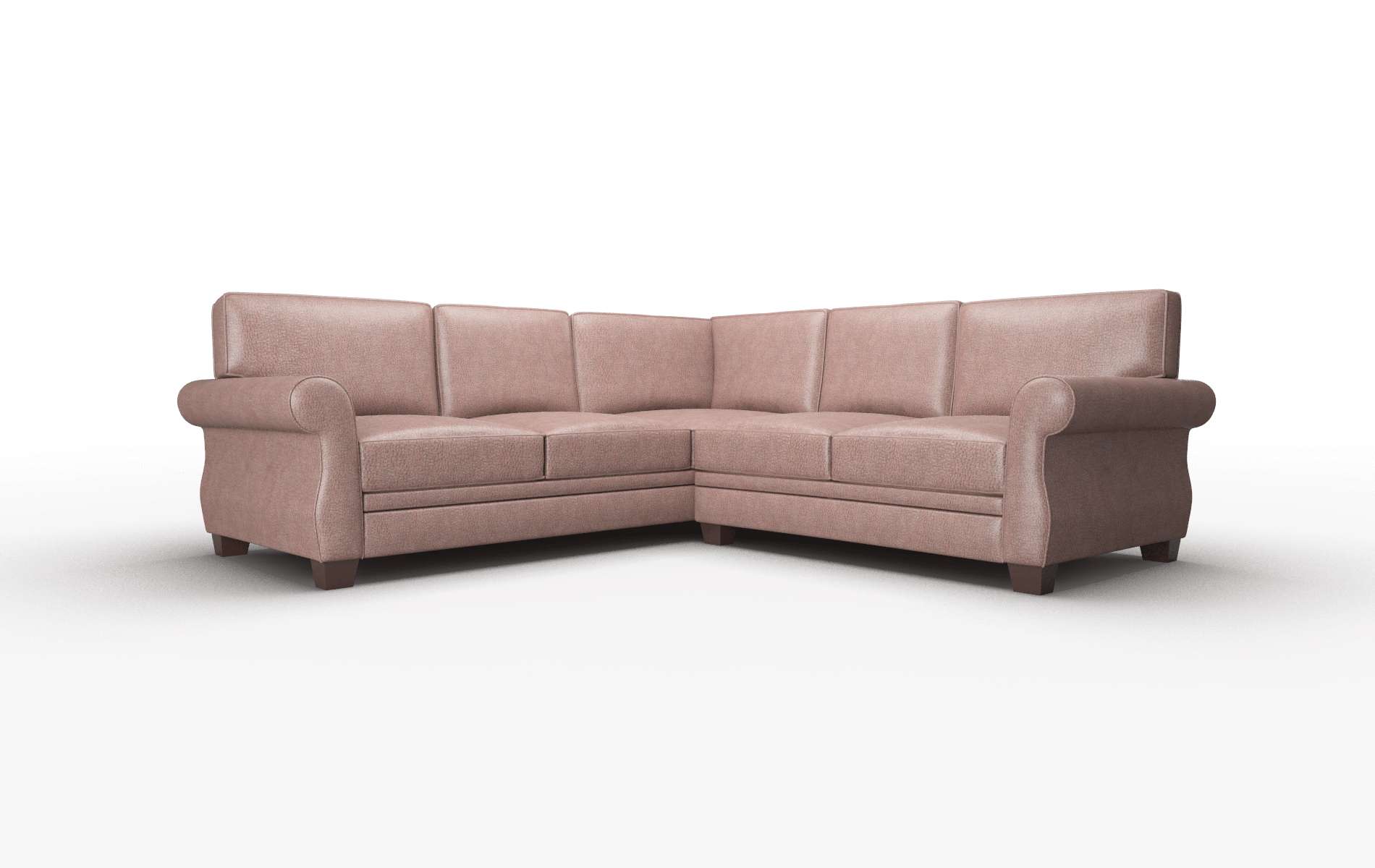 Rome Ford Brown Sectional espresso legs 1