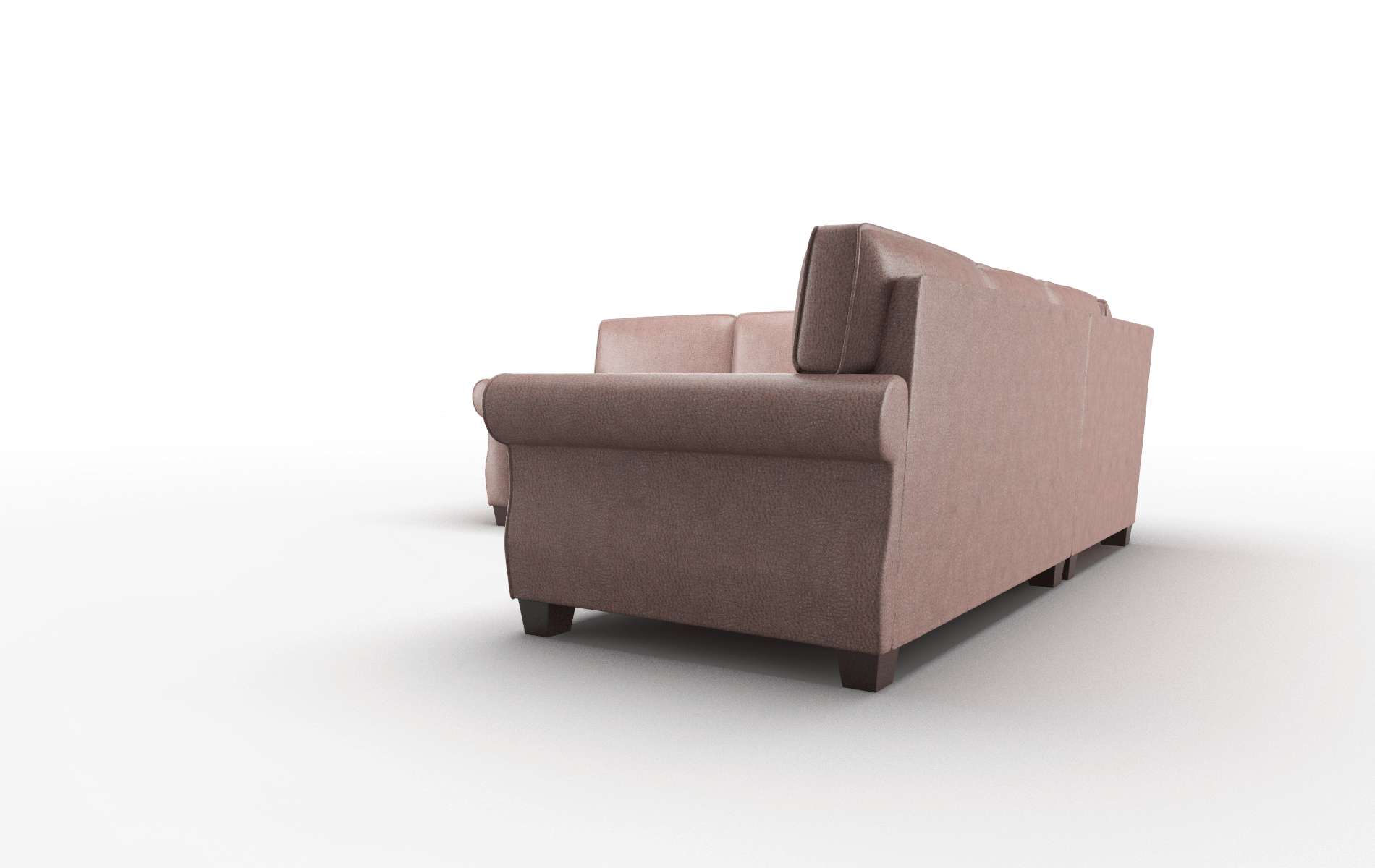 Rome Ford Brown Sectional espresso legs 4