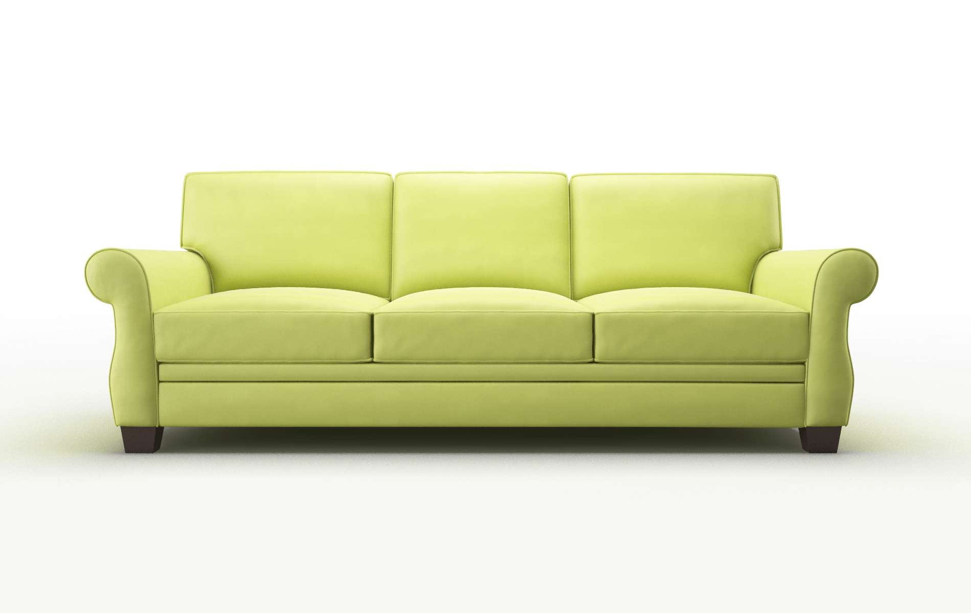 Rome Hathaway apple Sofa Espresso Legs  1