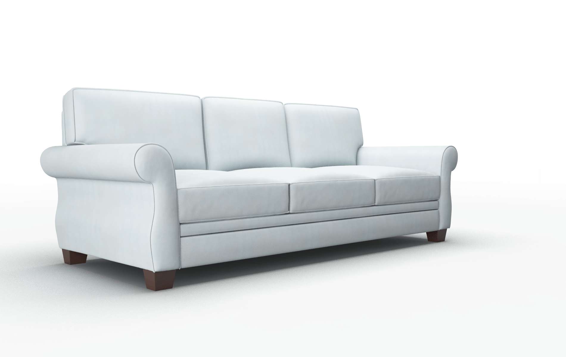 Rome Hathaway Aqua Sofa espresso legs 2