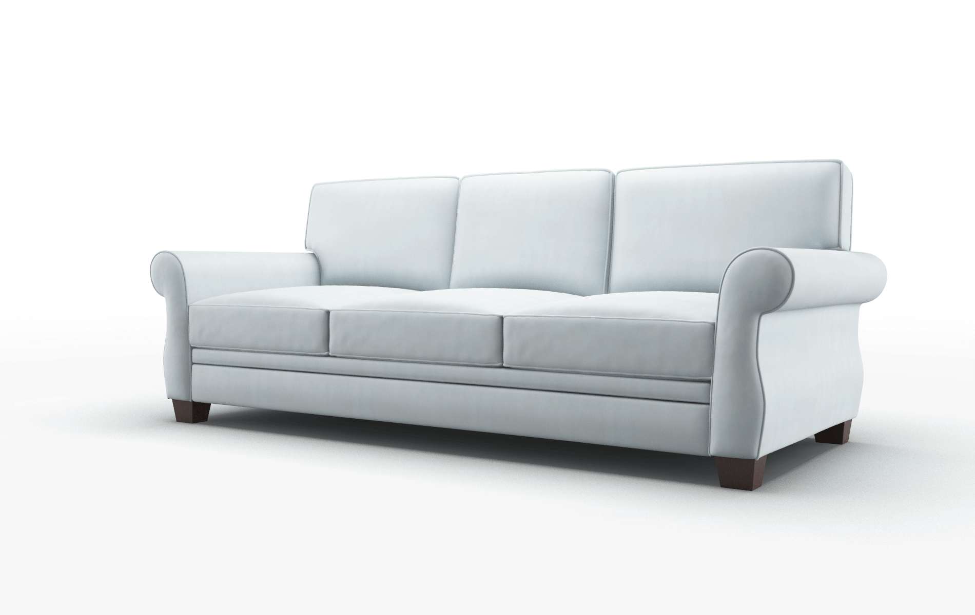 Rome Hathaway Aqua Sofa espresso legs 4