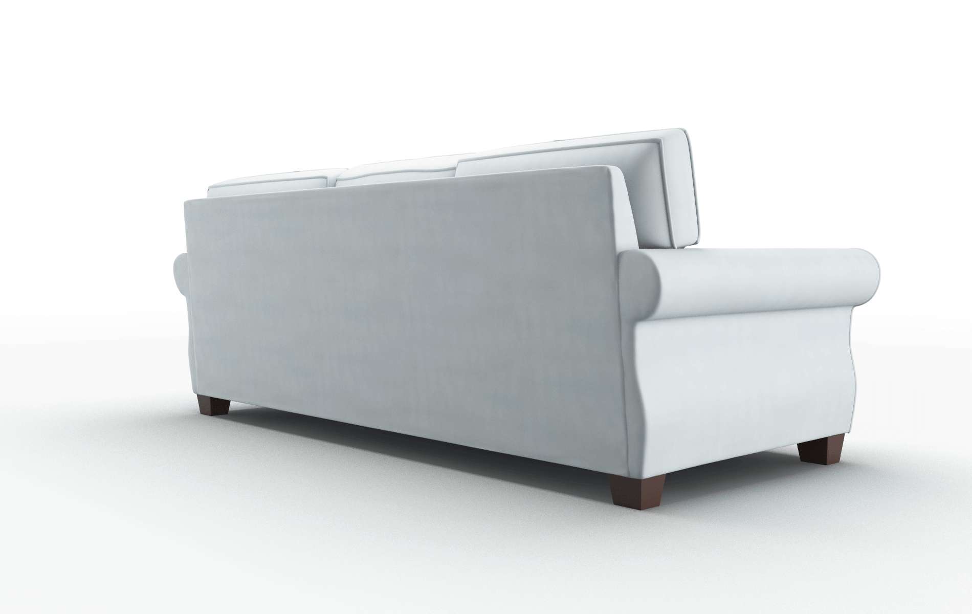 Rome Hathaway Aqua Sofa espresso legs 5