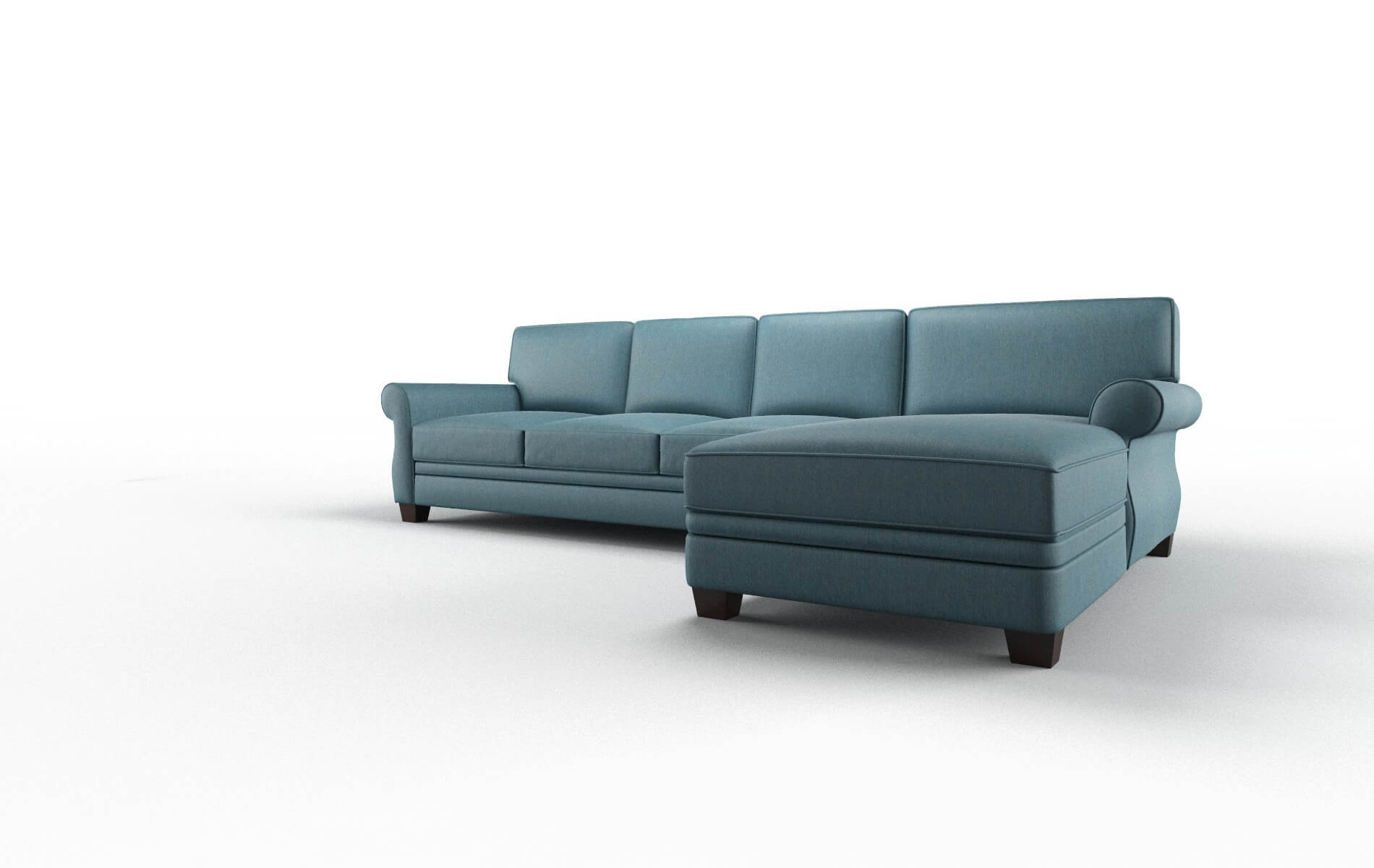 Rome Hepburn Teal Panel espresso legs 4