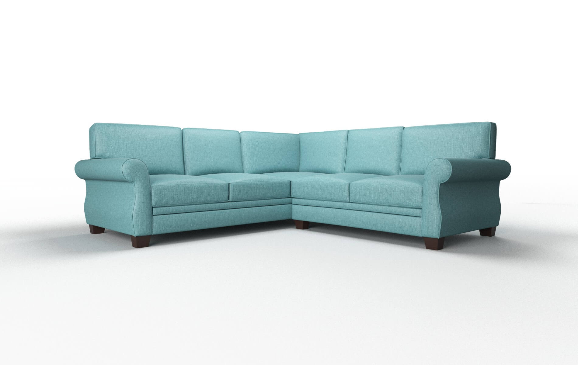 Rome Hepburn_hrp Emerald Sectional espresso legs 1