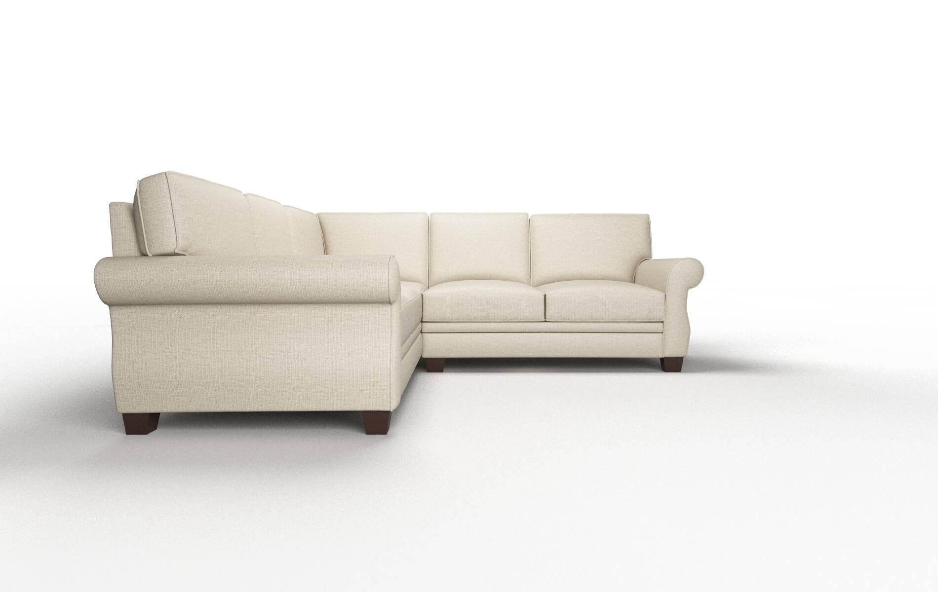 Rome Insight Barley Sectional espresso legs 2