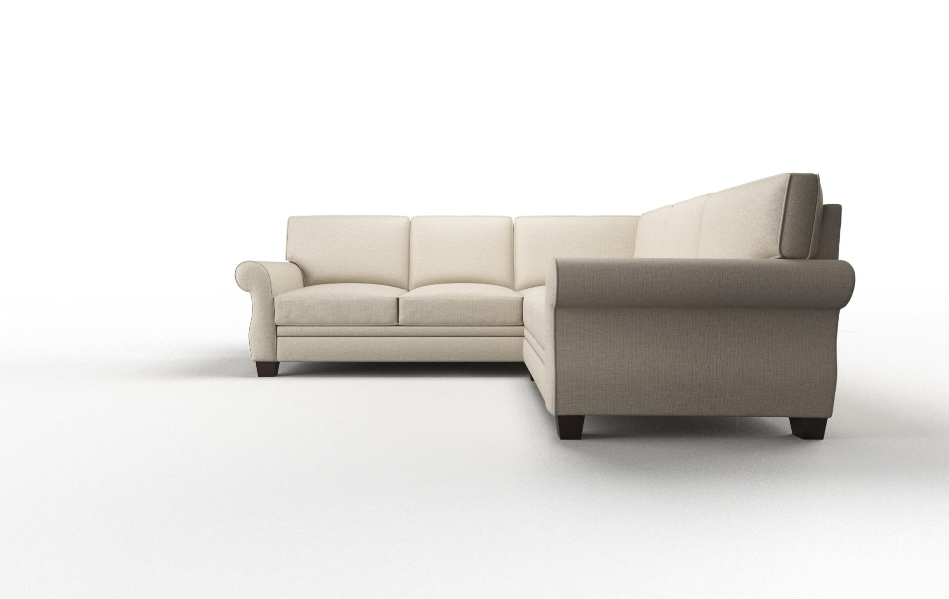 Rome Insight Barley Sectional espresso legs 5