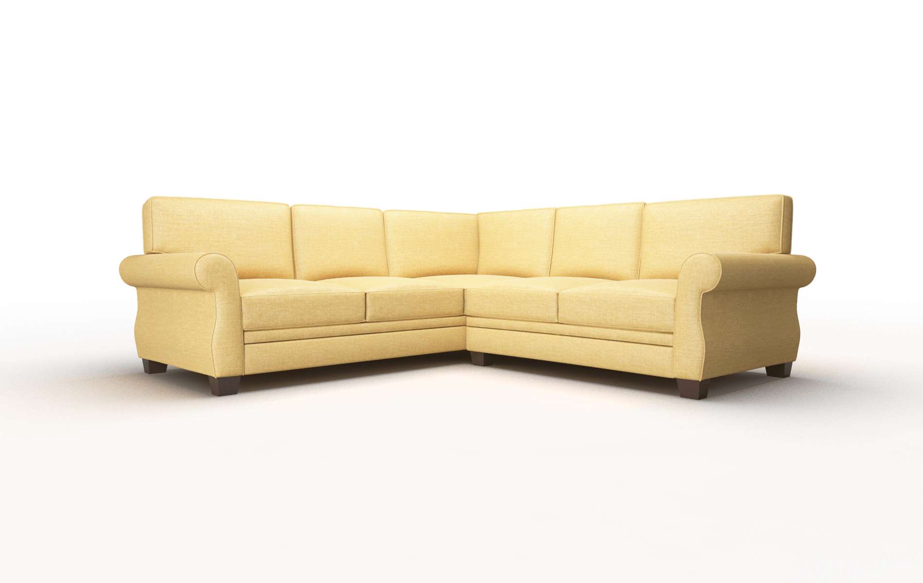 Rome Insight Citronella Sectional espresso legs 1