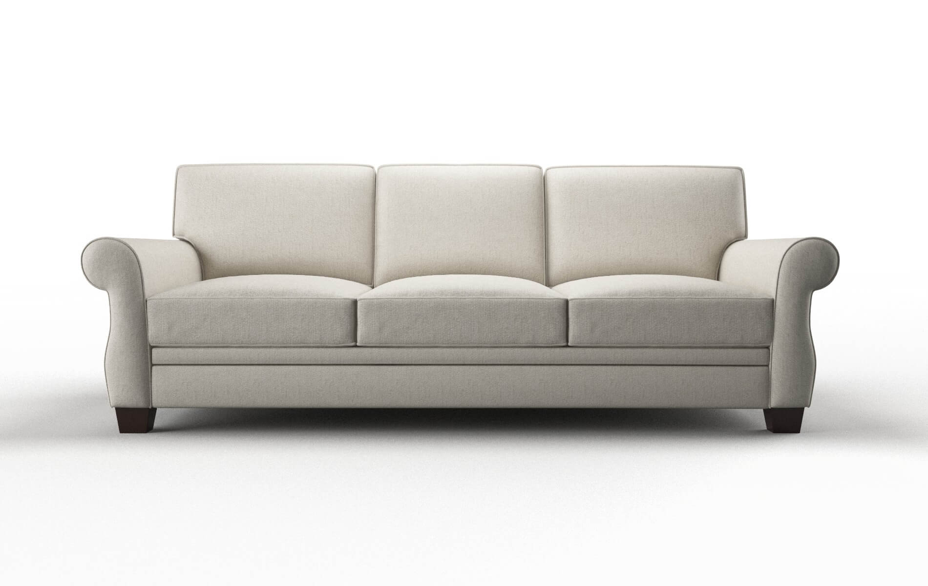 Rome Insight Dove Sofa espresso legs 1