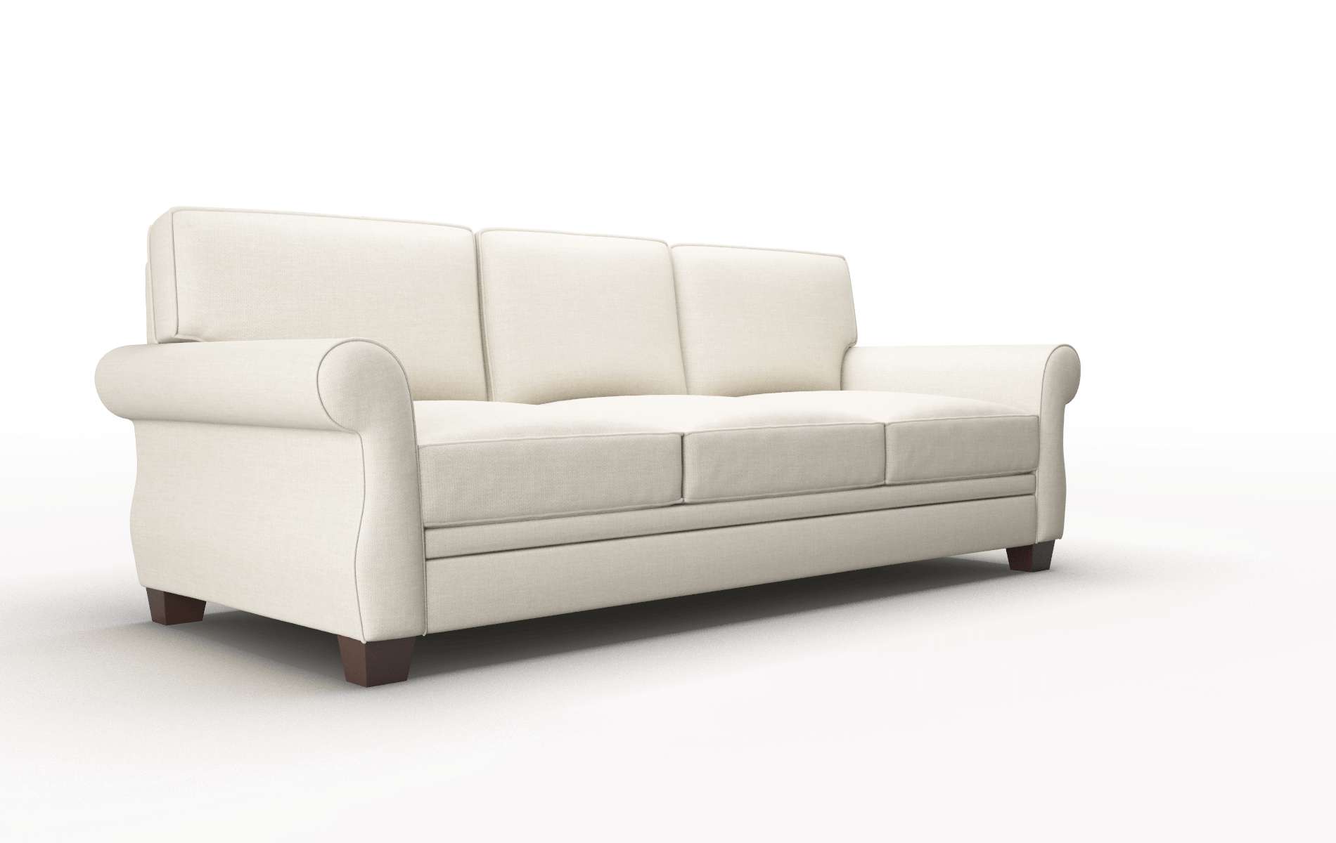 Rome Keylargo Almond Sofa espresso legs 2