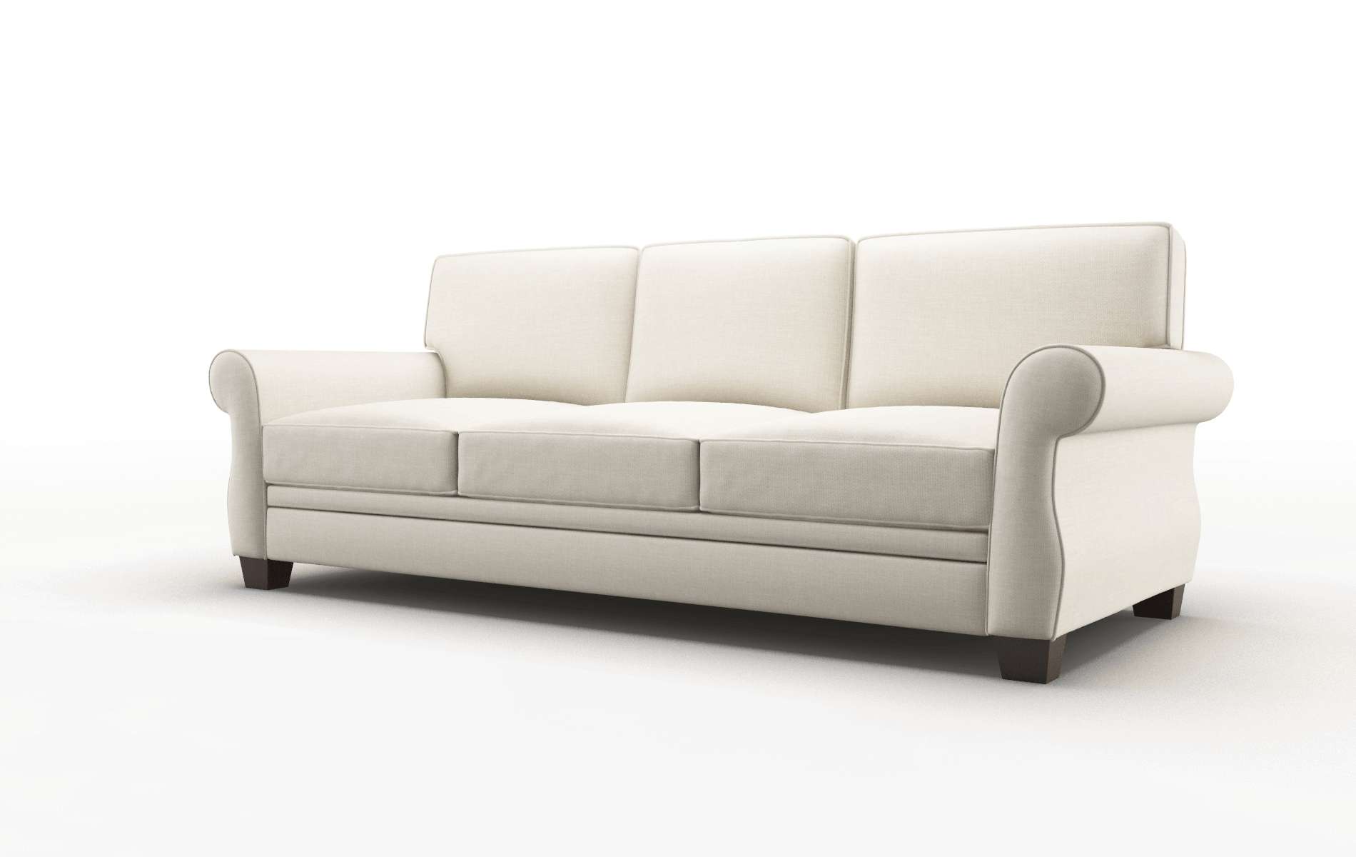 Rome Keylargo Almond Sofa espresso legs 4