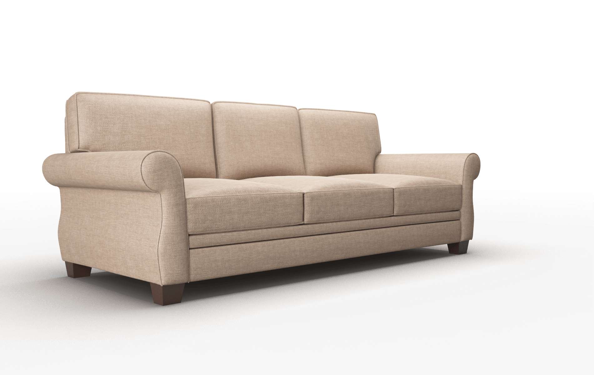 Rome Keylargo Mink Sofa espresso legs 2