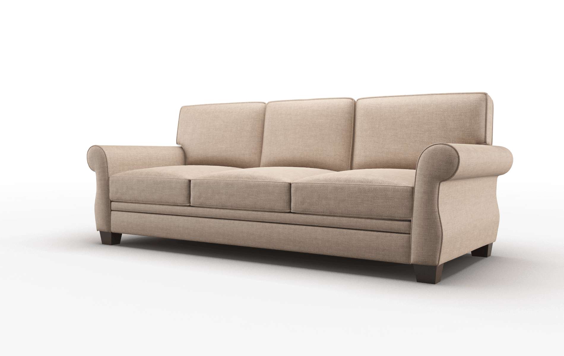 Rome Keylargo Mink Sofa espresso legs 4