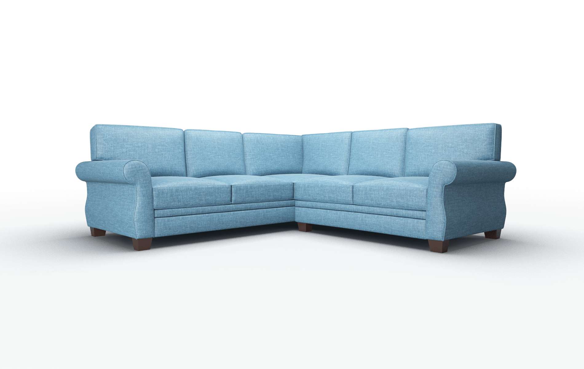 Rome Keylargo ocean Sectional Espresso Legs  1
