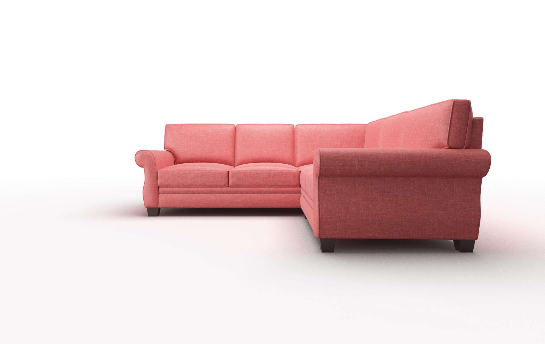 Rome Keylargo Ruby Sectional espresso legs 5