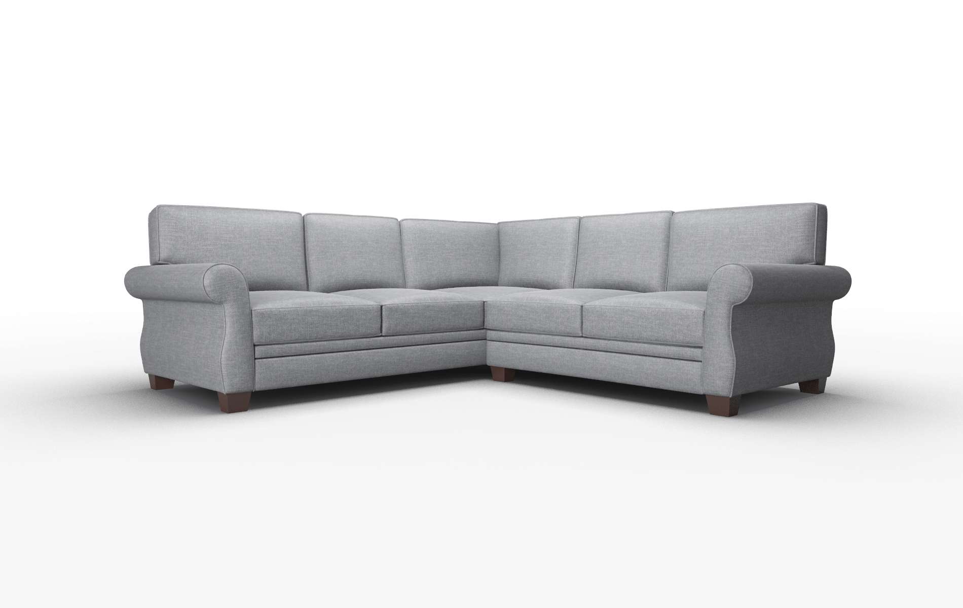 Rome Lana Onyx Sectional espresso legs 1