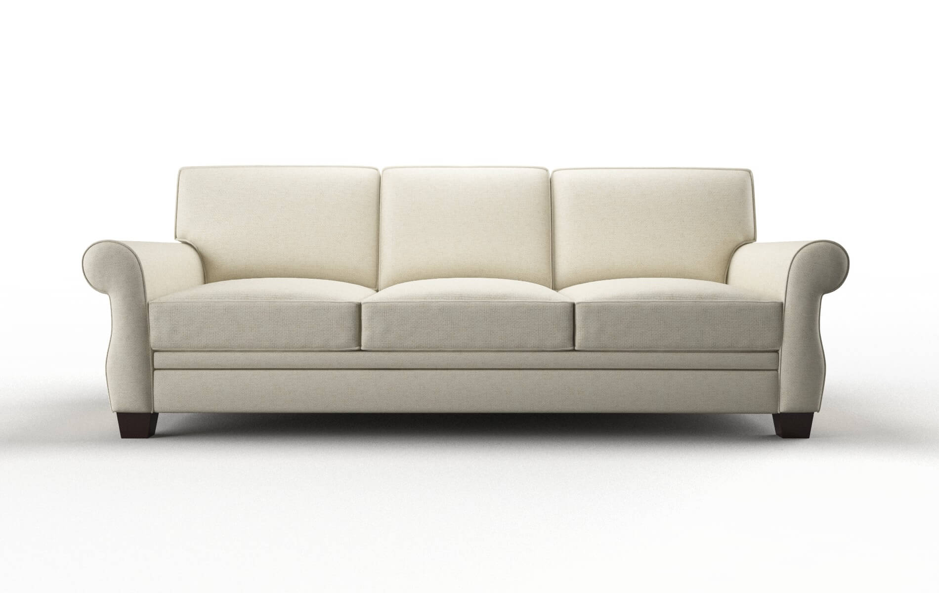 Rome Lana Sand Sofa espresso legs 1