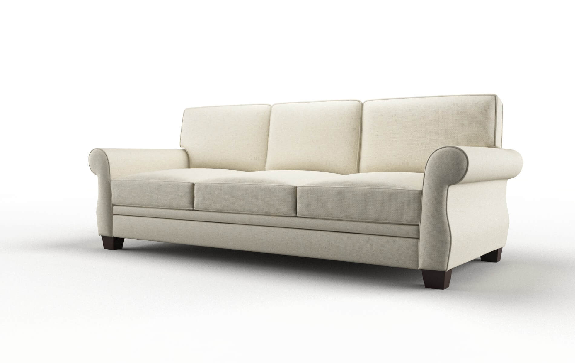 Rome Lana Sand Sofa espresso legs 4
