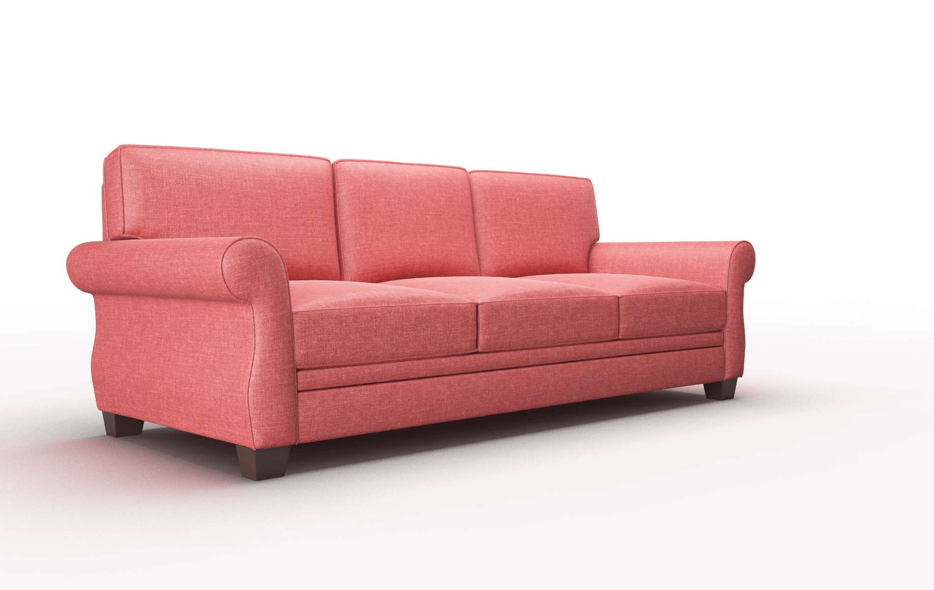 Rome Leslie Poppy Sofa espresso legs 2