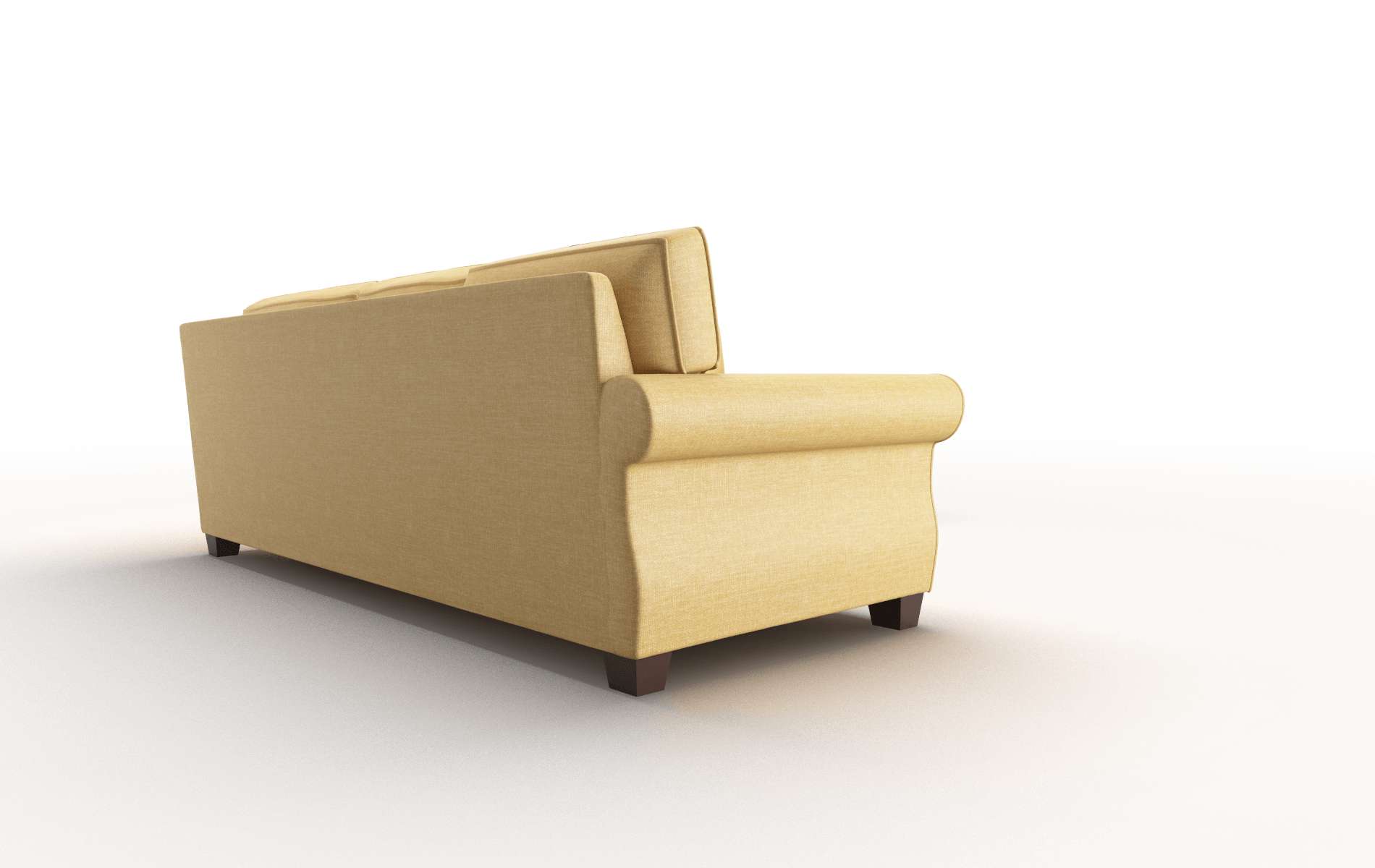 Rome Leslie Saffron Sectional espresso legs 3