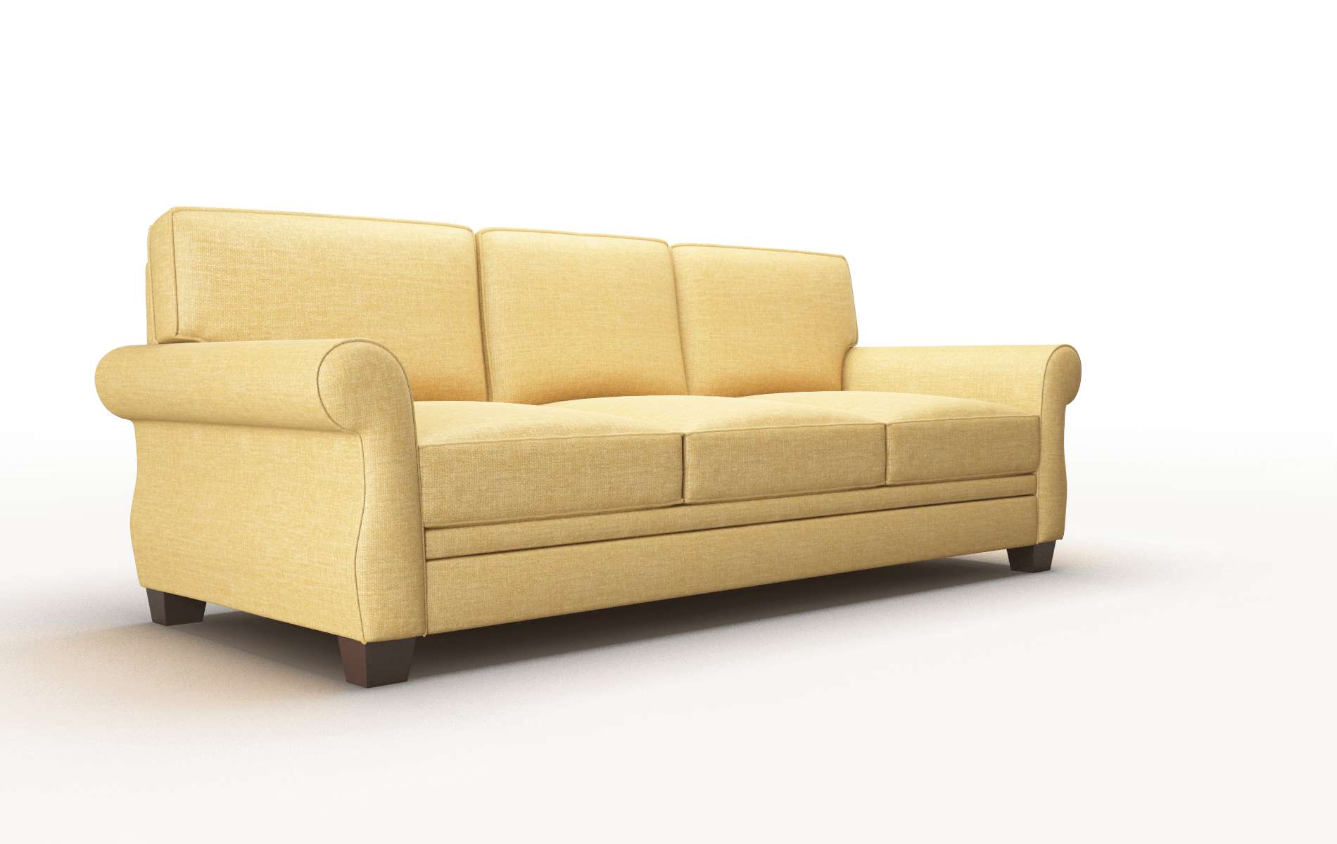 Rome Leslie Saffron Sofa espresso legs 2
