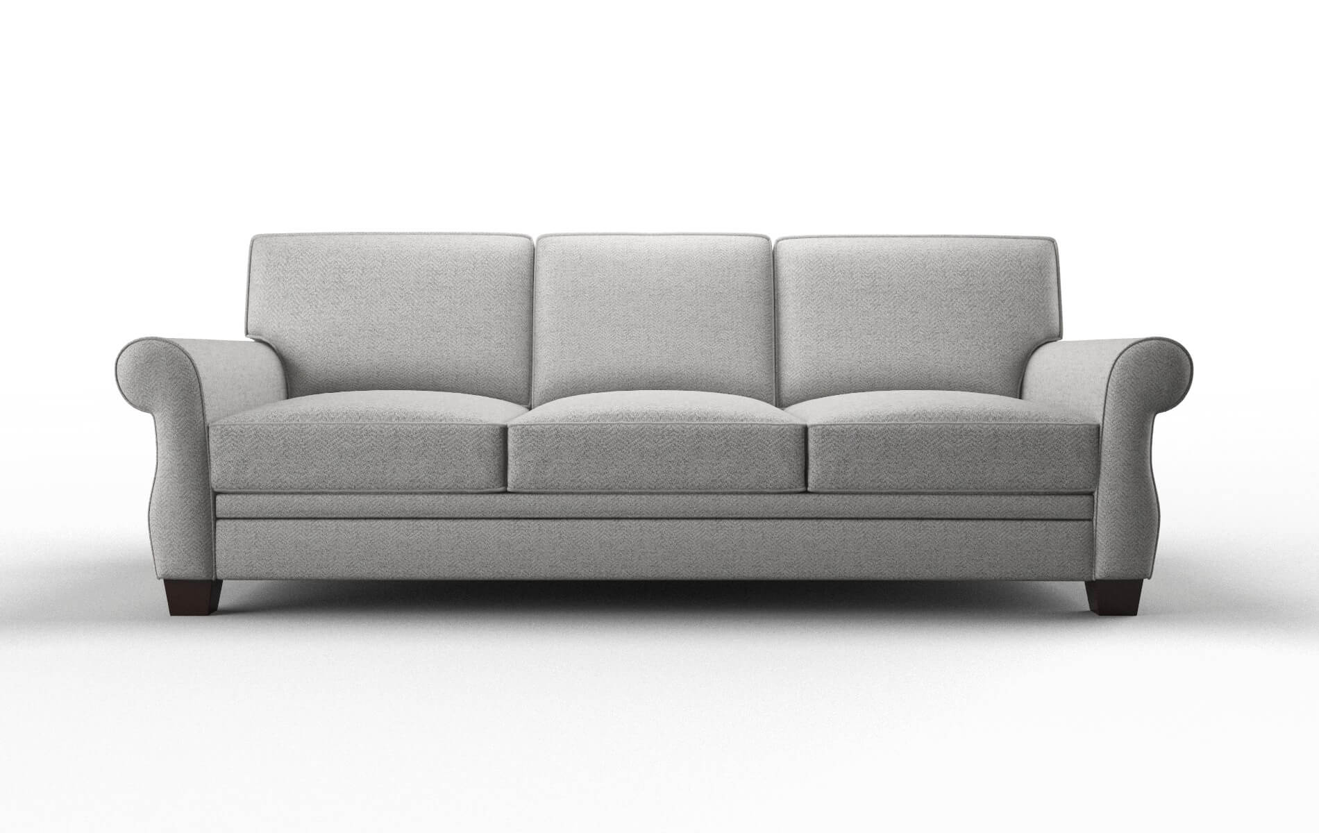 Rome Malibu Dove Sofa espresso legs 1