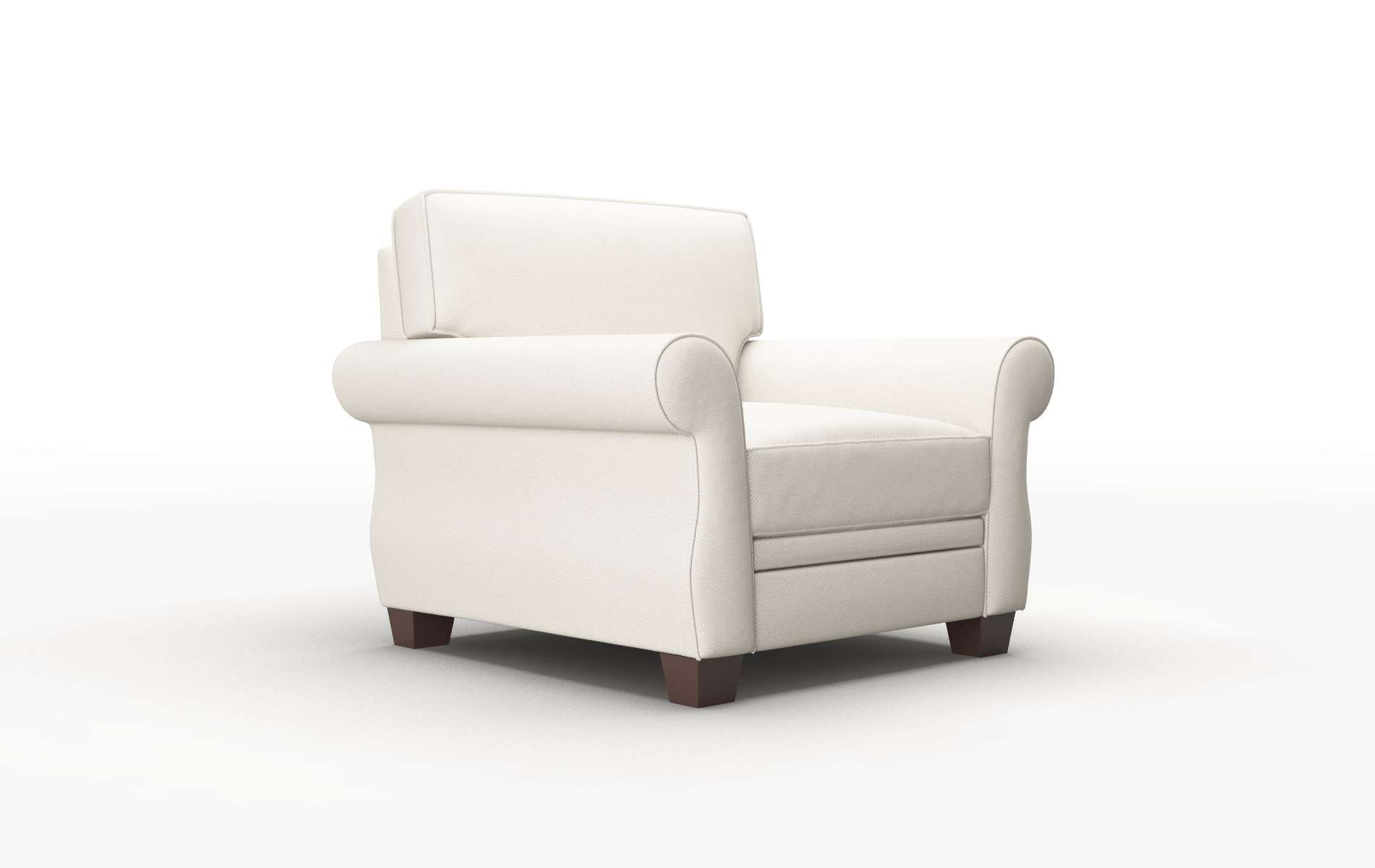 Rome Malibu Linen Chair espresso legs 2