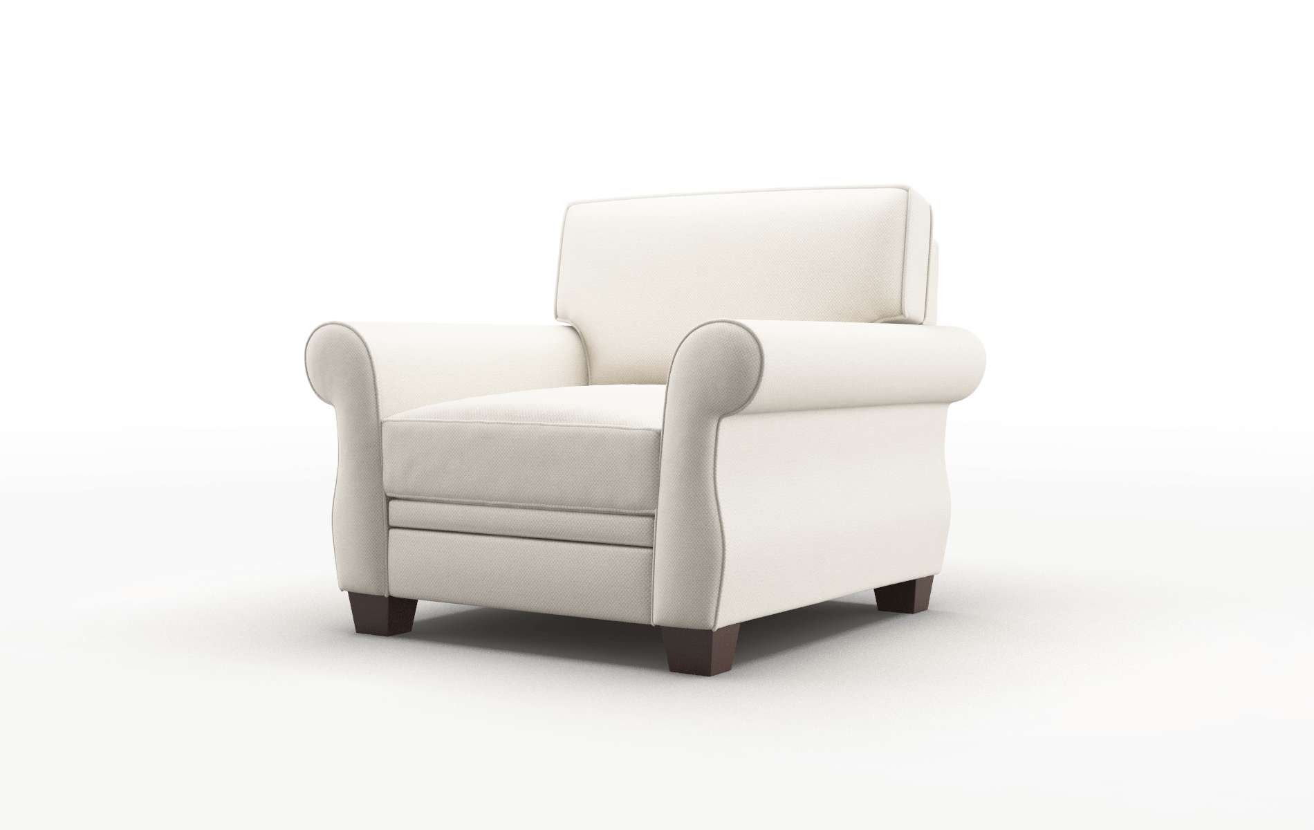 Rome Malibu Linen Chair espresso legs 4