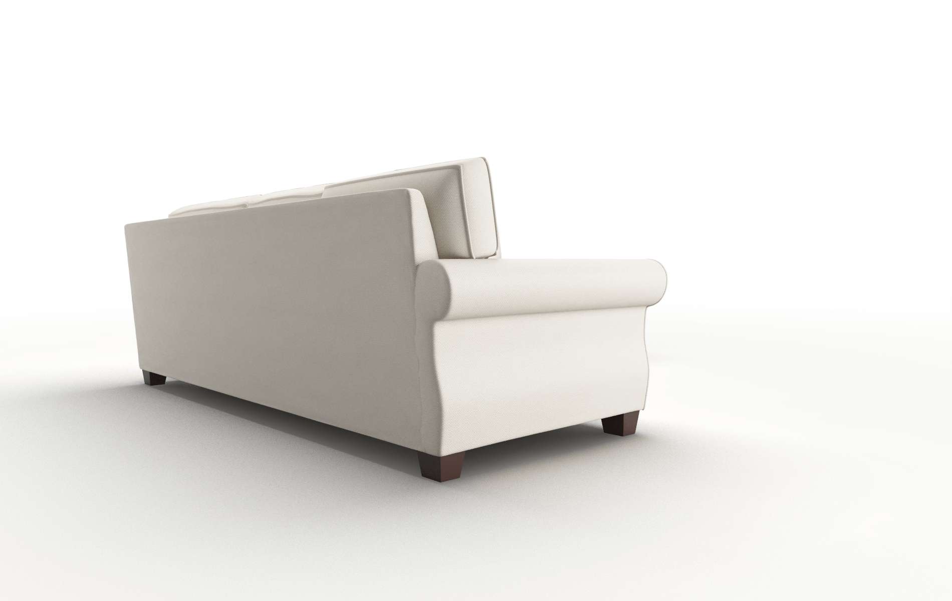 Rome Malibu Linen Sectional espresso legs 3